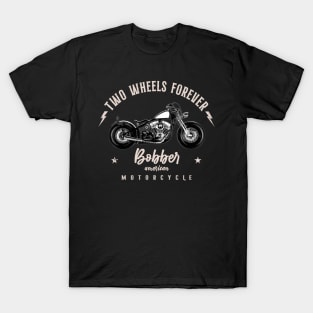 Two Wheels Forever American Bobber T-Shirt